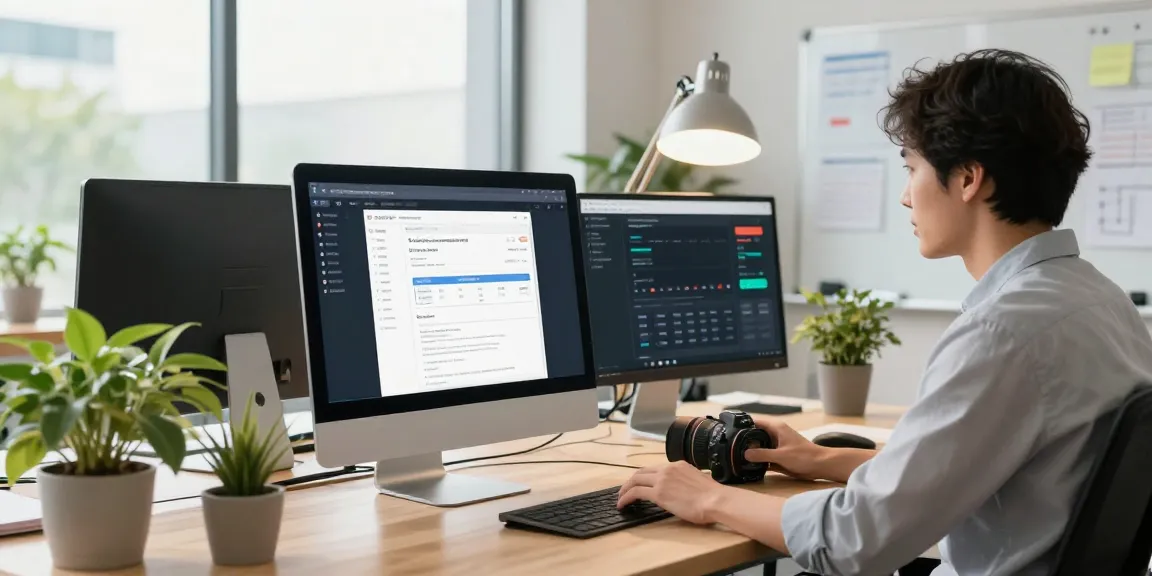 Digital marketer optimizing instant indexing strategies in a bright modern workspace.