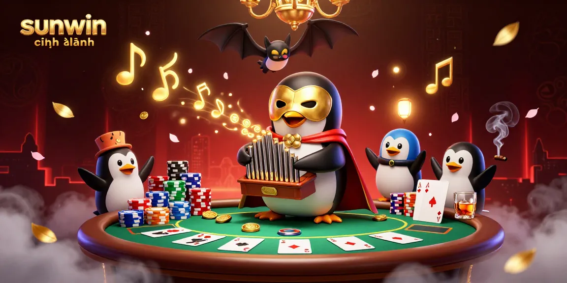 Experience sunwin chính hãng with vibrant 3D casino elements and dynamic golden coins flying through a colorful scene.