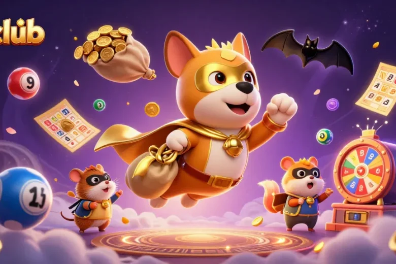 Experience the excitement of hitclub with vibrant casino-themed illustration featuring dynamic characters and gaming elements.