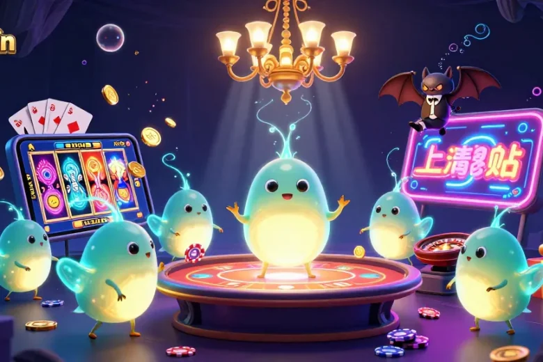 Join the fun at sunwin casino where glowing creatures create a magical gambling atmosphere.